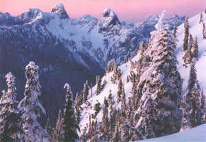 Winter landscape card set